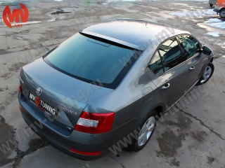 Козырек на  заднее стекло Skoda Octavia III A7 (2013 - 2023) + УСТАНОВОЧНЫЙ КОМПЛЕКТ