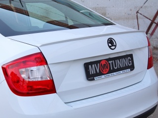 Спойлер лип Skoda Rapid (2012 - 2023) + УСТАНОВОЧНЫЙ КОМПЛЕКТ