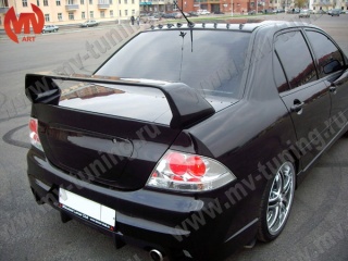 Спойлер в стиле EVO var№2 (средний) Mitsubishi Lancer 9 IX (2003-2009)