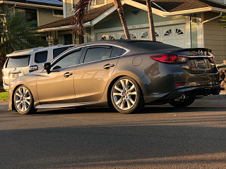 Клыки(накладки) заднего бампера SkyActivSport Mazda 6 / Atenza GJ (2012 - 2018)