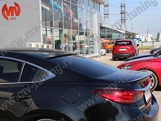 Козырек на стекло var №2 Mazda 6 / Atenza GJ и GL (2012 - 2023) + УСТАНОВОЧНЫЙ КОМПЛЕКТ
