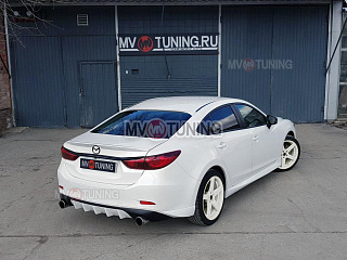 Диффузор заднего бампера var №4 Mazda 6 / Atenza GJ (2012 - 2018)