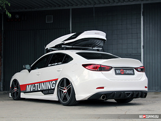 Козырек на стекло var №1 Broomer Design Mazda 6 / Atenza GJ (2012 - 2023) + УСТАНОВОЧНЫЙ КОМПЛЕКТ