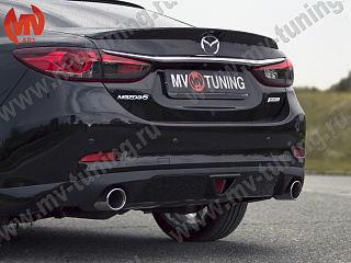 Диффузор заднего бампера var №1 Mazda 6 / Atenza GJ (2012 - 2018)