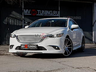 Решетка радиатора Mazda 6 комплектация №2 (решетка в сборе) / Atenza GJ (2015 - 2018)