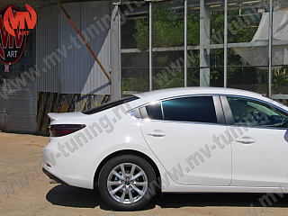 Козырек на стекло var №2 Mazda 6 / Atenza GJ и GL (2012 - 2023) + УСТАНОВОЧНЫЙ КОМПЛЕКТ
