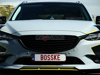 Спойлер вставка между клыками Mazda 6 (рестайлинг) / Atenza GJ (2015 - 2018)
