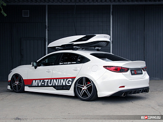 Козырек на стекло var №1 Broomer Design Mazda 6 / Atenza GJ (2012 - 2023) + УСТАНОВОЧНЫЙ КОМПЛЕКТ