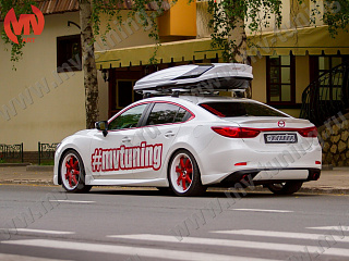 Клыки(накладки) заднего бампера SkyActivSport Mazda 6 / Atenza GJ (2012 - 2018)