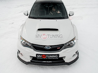 Сплиттер переднего бампера Subaru Impreza III GE and GH facelift and GR front WRX III Generation 2010, 2011, 2012, 2013, 2014