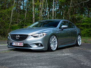 Клыки переднего бампера var №2 Lite Style Mazda 6 / Atenza GJ (2012 - 2018)