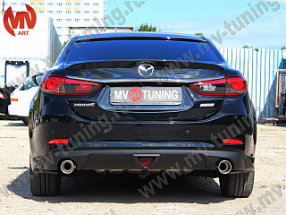 Диффузор заднего бампера var №1 Mazda 6 / Atenza GJ (2012 - 2018)