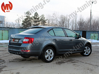 Козырек на  заднее стекло Skoda Octavia III A7 (2013 - 2023) + УСТАНОВОЧНЫЙ КОМПЛЕКТ
