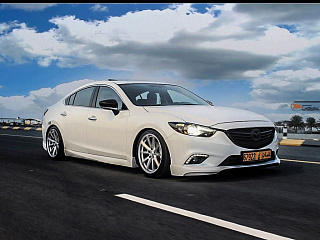 Клыки переднего бампера var №2 Lite Style Mazda 6 / Atenza GJ (2012 - 2018)