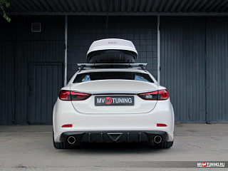 Клыки(накладки) заднего бампера SkyActivSport Mazda 6 / Atenza GJ (2012 - 2018)