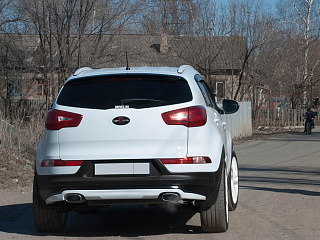 Юбка заднего бампера Ixion KIA Sportage (2010-2016)