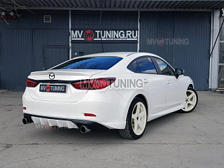 Диффузор заднего бампера var №4 Mazda 6 / Atenza GJ (2012 - 2018)