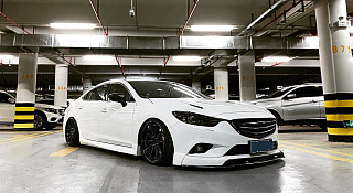 Комплект обвеса SkyActiv для Mazda 6 / Atenza GJ (2012 - 2018) Клыки пер + зад, пороги, сплиттер